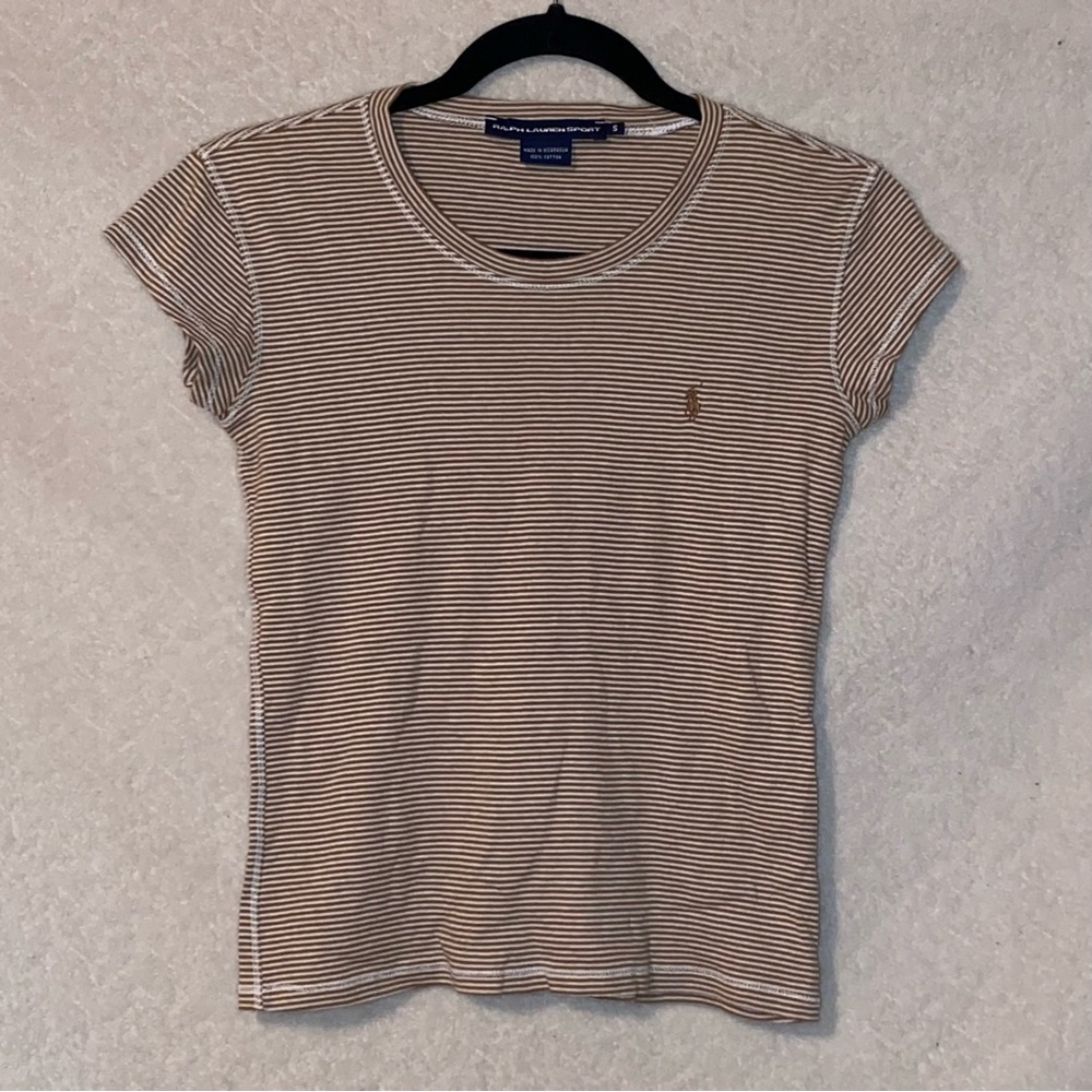 Brown Stipe Polo 🤎